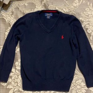 Little boys navy sweater.